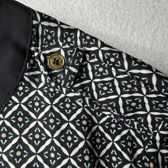 Dana Buchman Women Geometric Print Tunic Long Sleeve Blouse Top Size 12 - Picture 6 of 13